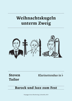 Weihnachtskugeln unterm Zweig