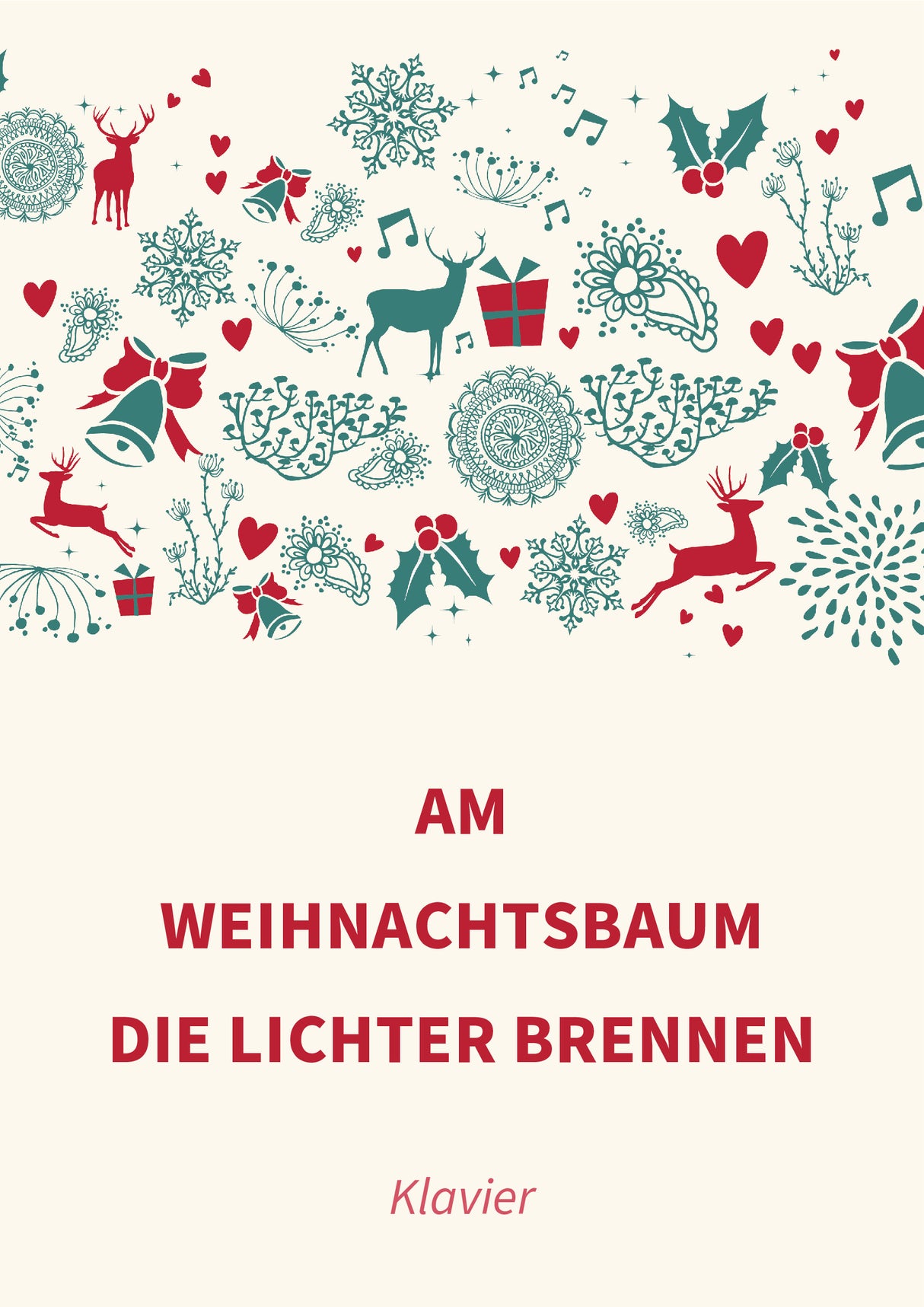 Am Weihnachtsbaum die Lichter brennen