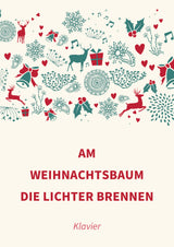Am Weihnachtsbaum die Lichter brennen