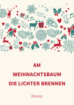 Am Weihnachtsbaum die Lichter brennen