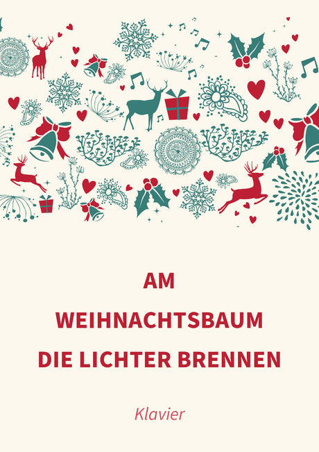Am Weihnachtsbaum die Lichter brennen