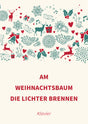 Am Weihnachtsbaum die Lichter brennen