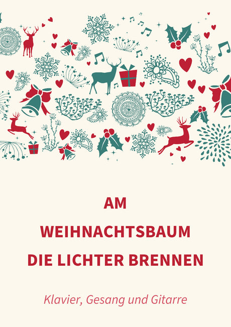 Am Weihnachtsbaum die Lichter brennen