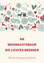 Am Weihnachtsbaum die Lichter brennen