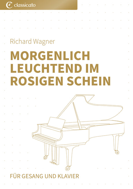 Morgenlich leuchtend im rosigen Schein