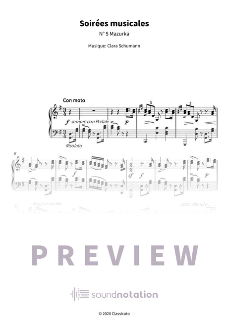 Soirées musicales - Preview Page 1