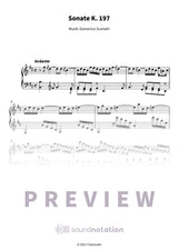 Sonate K. 197 - Preview Page 1