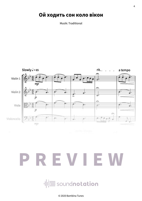 Drei Wiegenlieder aus aller Welt - Preview Page 1