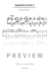 Ungarischer Tanz Nr. 9 - Preview Page 1