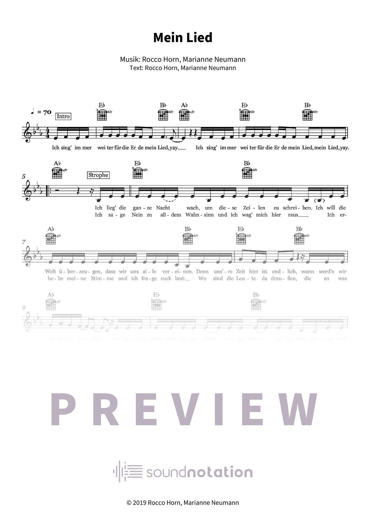 Mein Lied - Preview Page 1