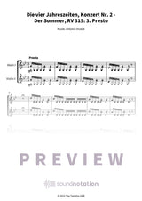 Die vier Jahreszeiten, Konzert Nr. 2 - Der Sommer - Preview Page 1
