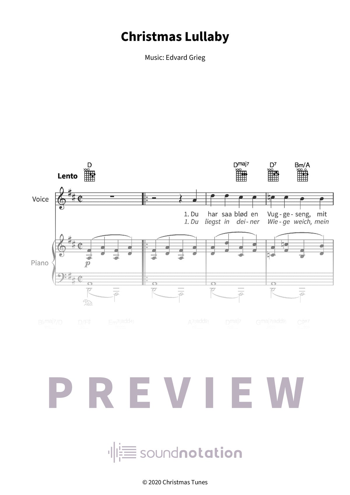 Christmas Lullaby - Preview Page 1