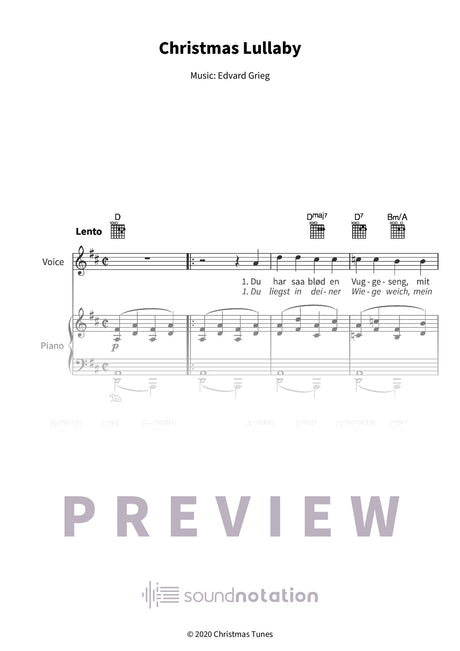 Christmas Lullaby - Preview Page 1