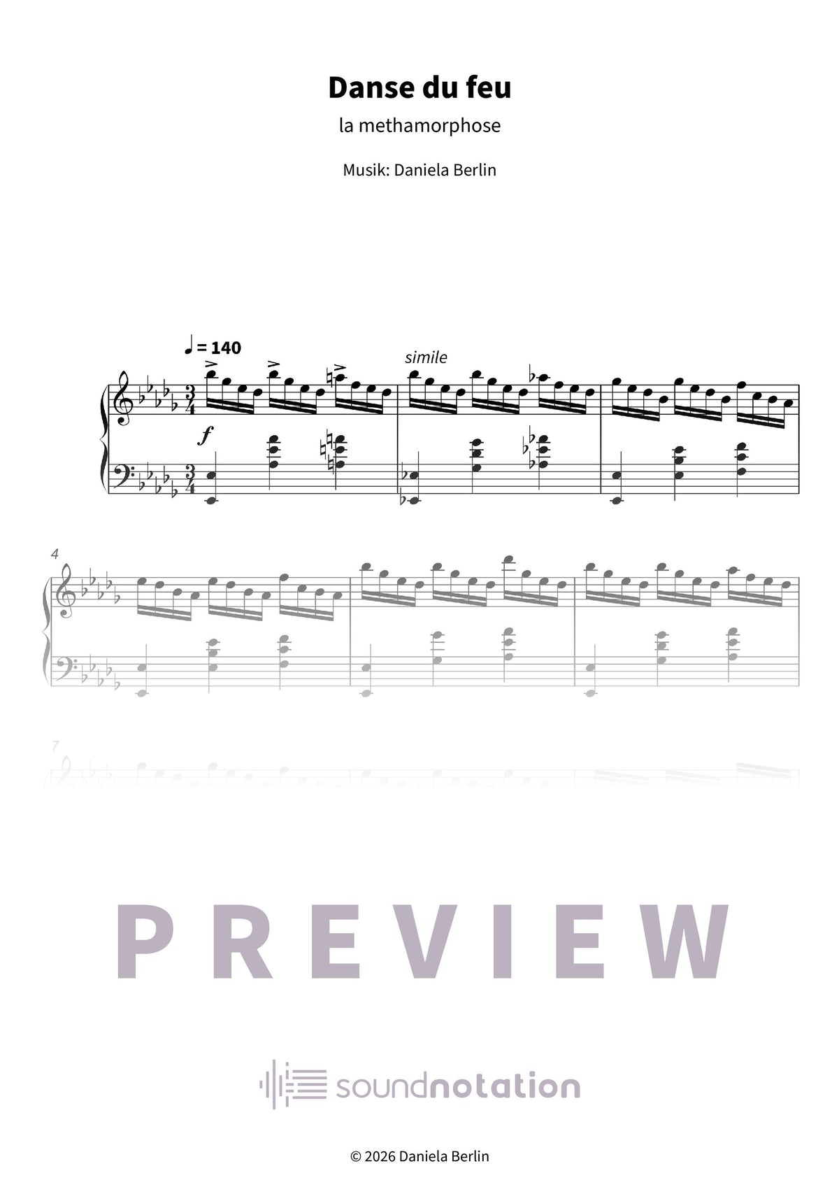 Danse du feu - Preview Page 1
