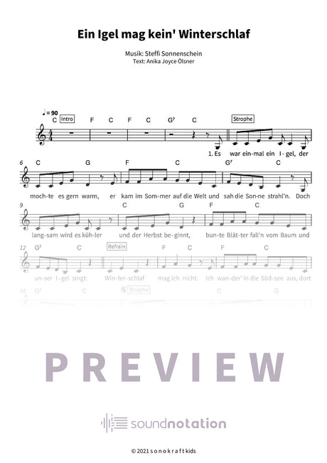 Ein Igel mag kein' Winterschlaf - Preview Page 1