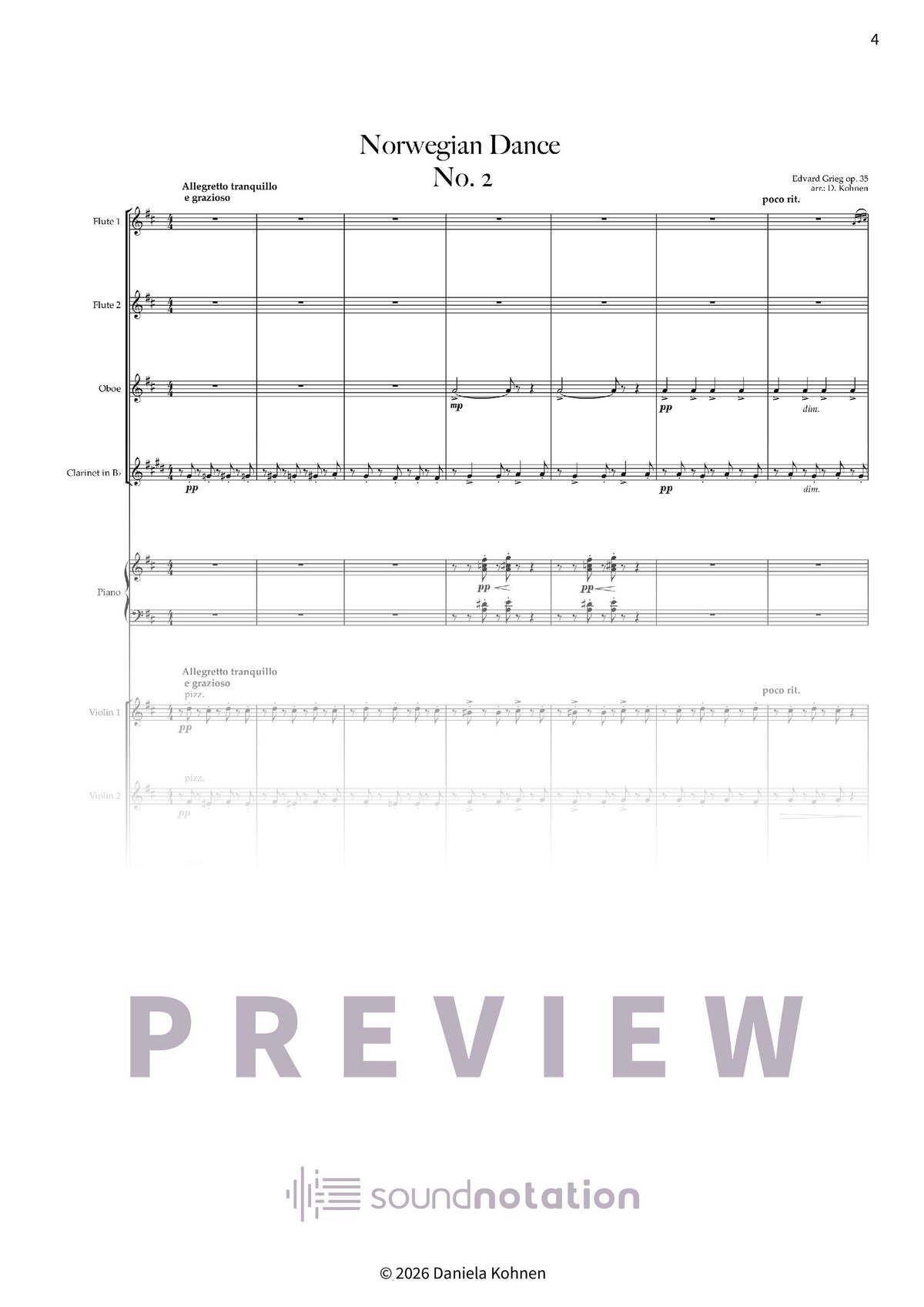 Norwegischer Tanz Nr. 2 - Preview Page 1