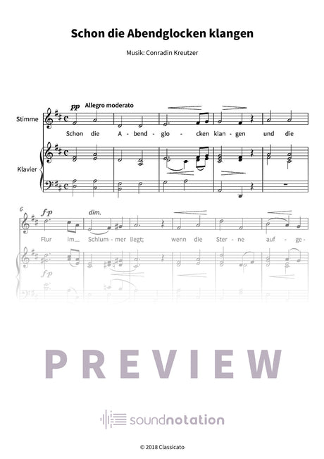 Schon die Abendglocken klangen - Preview Page 1