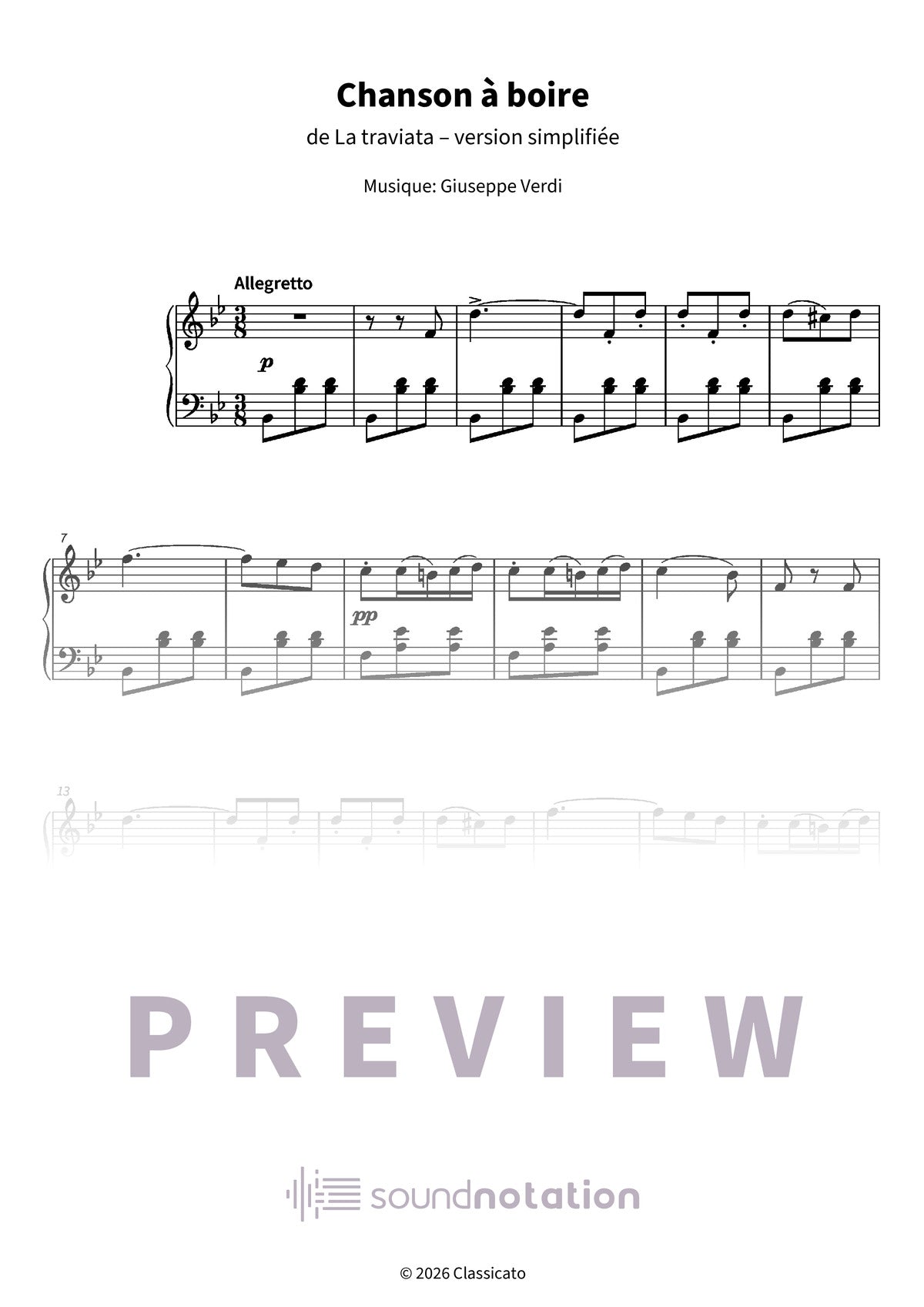 Chanson à boire - Preview Page 1