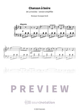 Chanson à boire - Preview Page 1