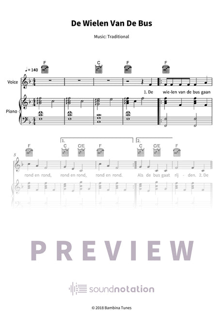 De Wielen Van De Bus - Preview Page 1