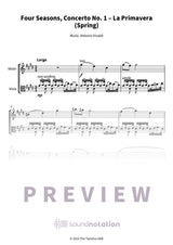 Four Seasons, Concerto No. 1 – La Primavera (Spring) - Preview Page 1