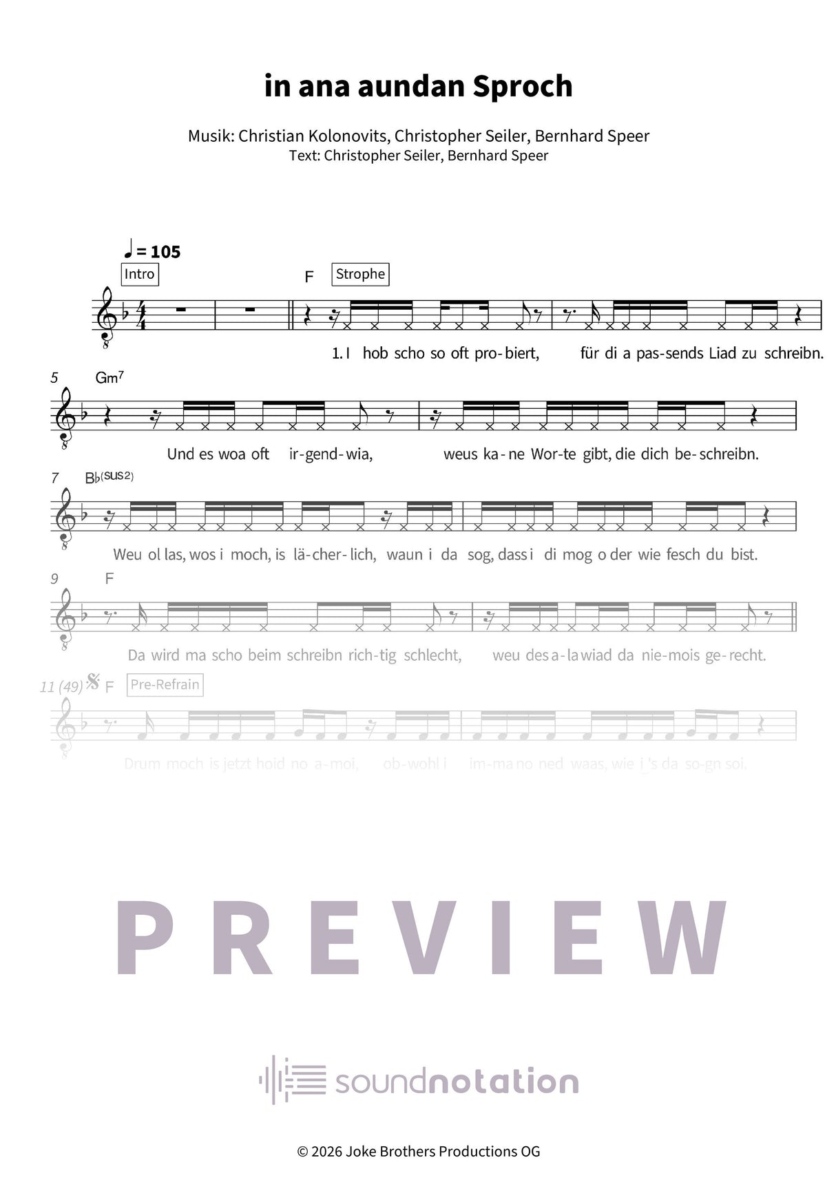 in ana aundan Sproch - Preview Page 1