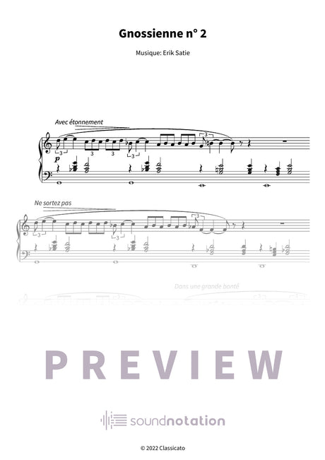 Gnossienne n° 2 - Preview Page 1