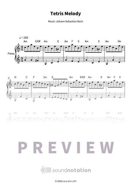 Tetris Melody - Preview Page 1
