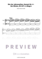 Die vier Jahreszeiten, Konzert Nr. 4 - Der Winter - Preview Page 1