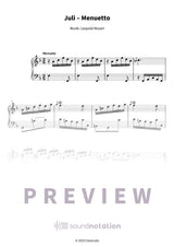 Juli – Menuetto - Preview Page 1