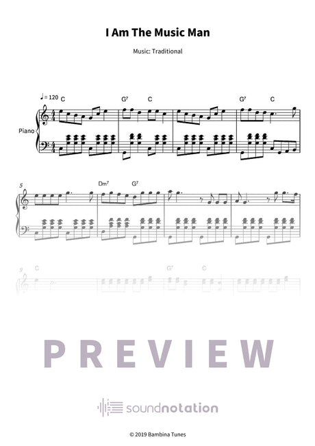 I Am The Music Man - Preview Page 1