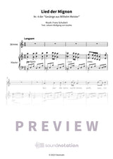Lied der Mignon - Preview Page 1