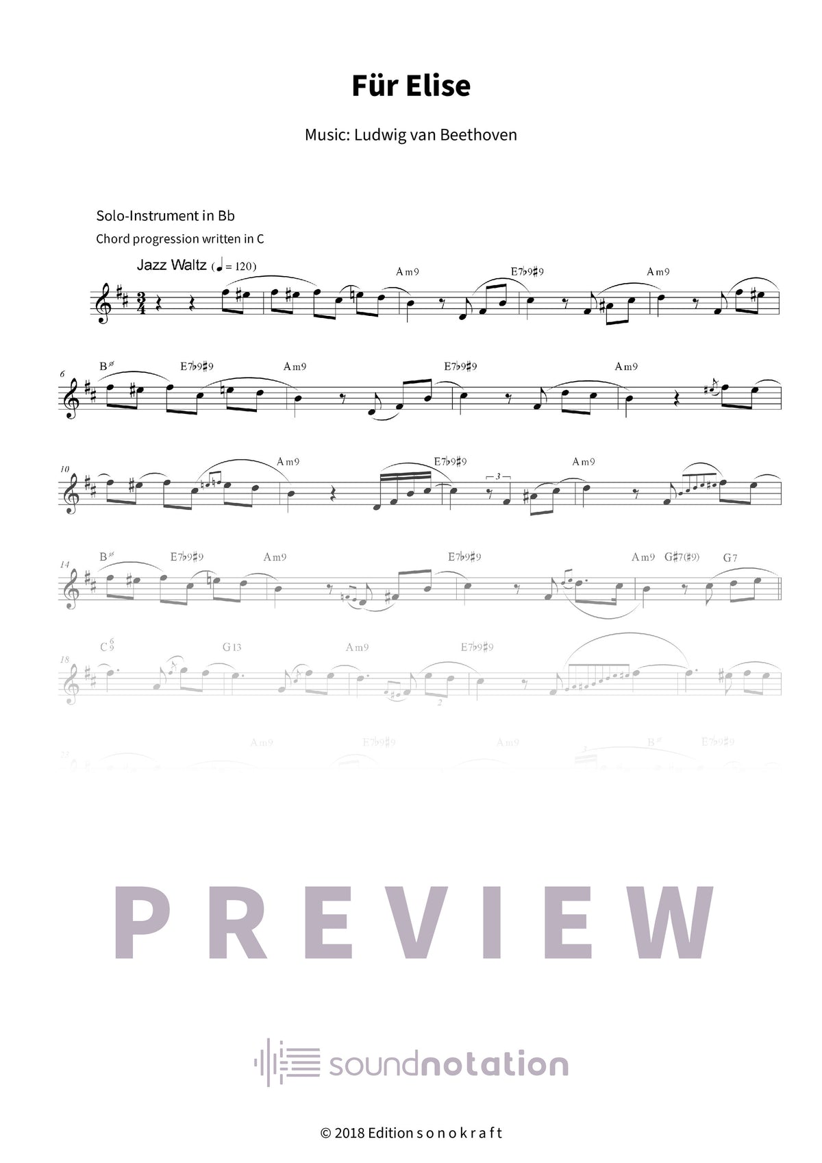 Für Elise - Preview Page 1