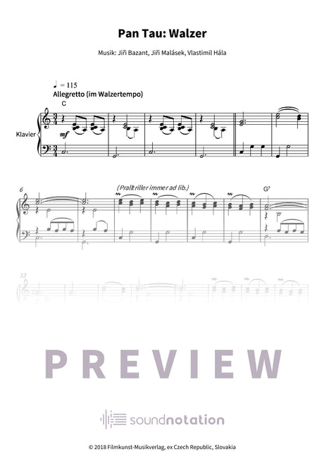 Pan Tau: Walzer - Preview Page 1