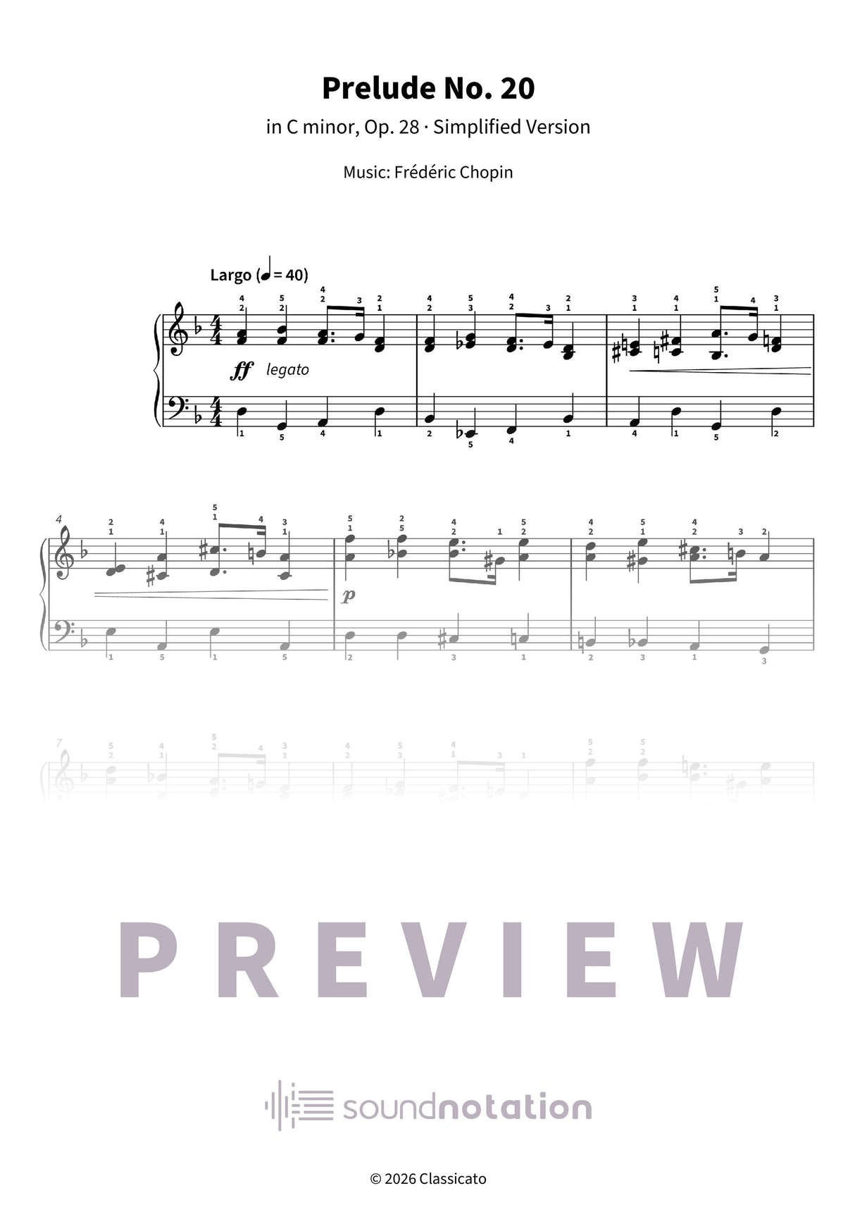 Prelude No. 20 - Preview Page 1