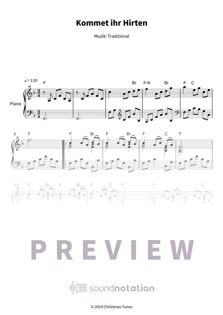 Kommet ihr Hirten - Preview Page 1