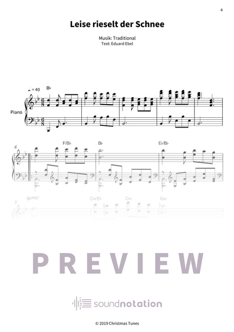 Harmonische Weihnachten am Klavier - Preview Page 1