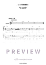 Es soll so sein - Preview Page 1