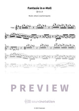 Fantasie in e-Moll - Preview Page 1