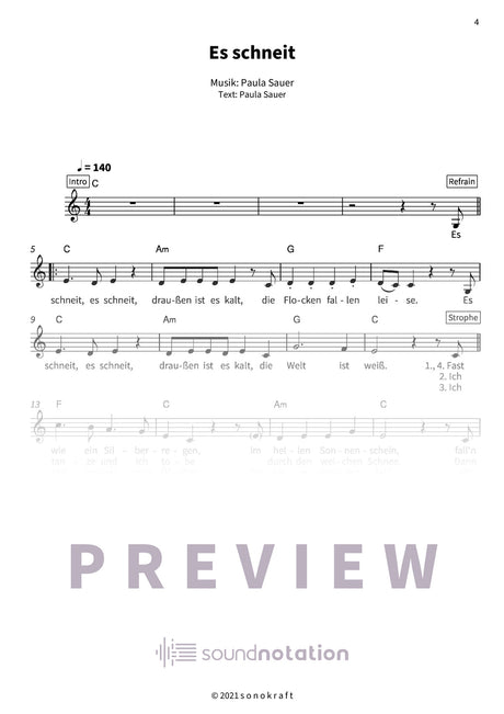 Es schneit - Preview Page 1
