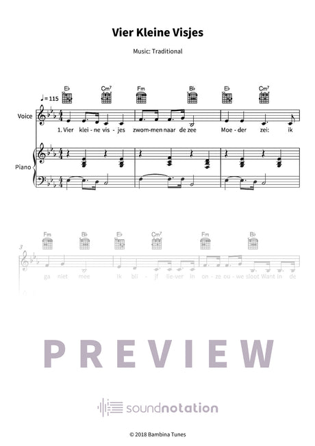 Vier Kleine Visjes - Preview Page 1