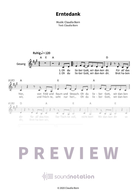 Erntedank - Preview Page 1