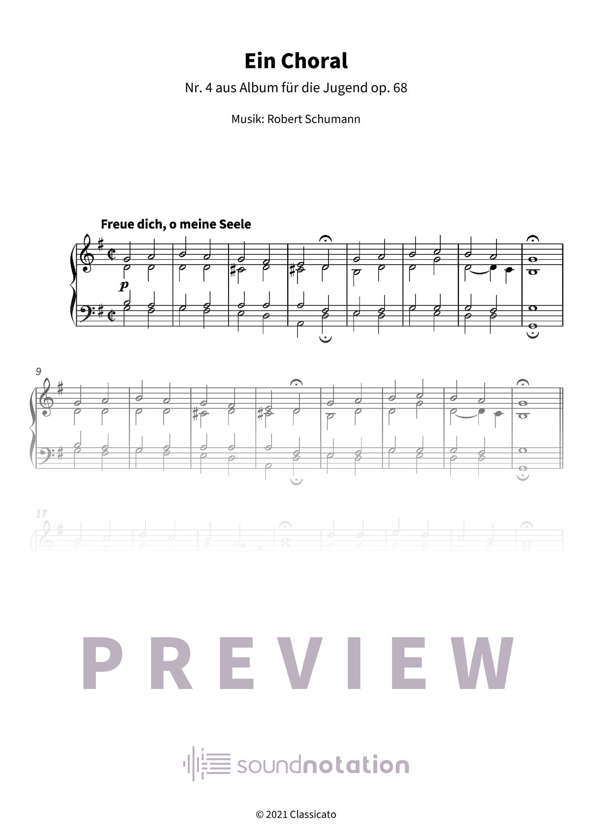 Ein Choral - Preview Page 1