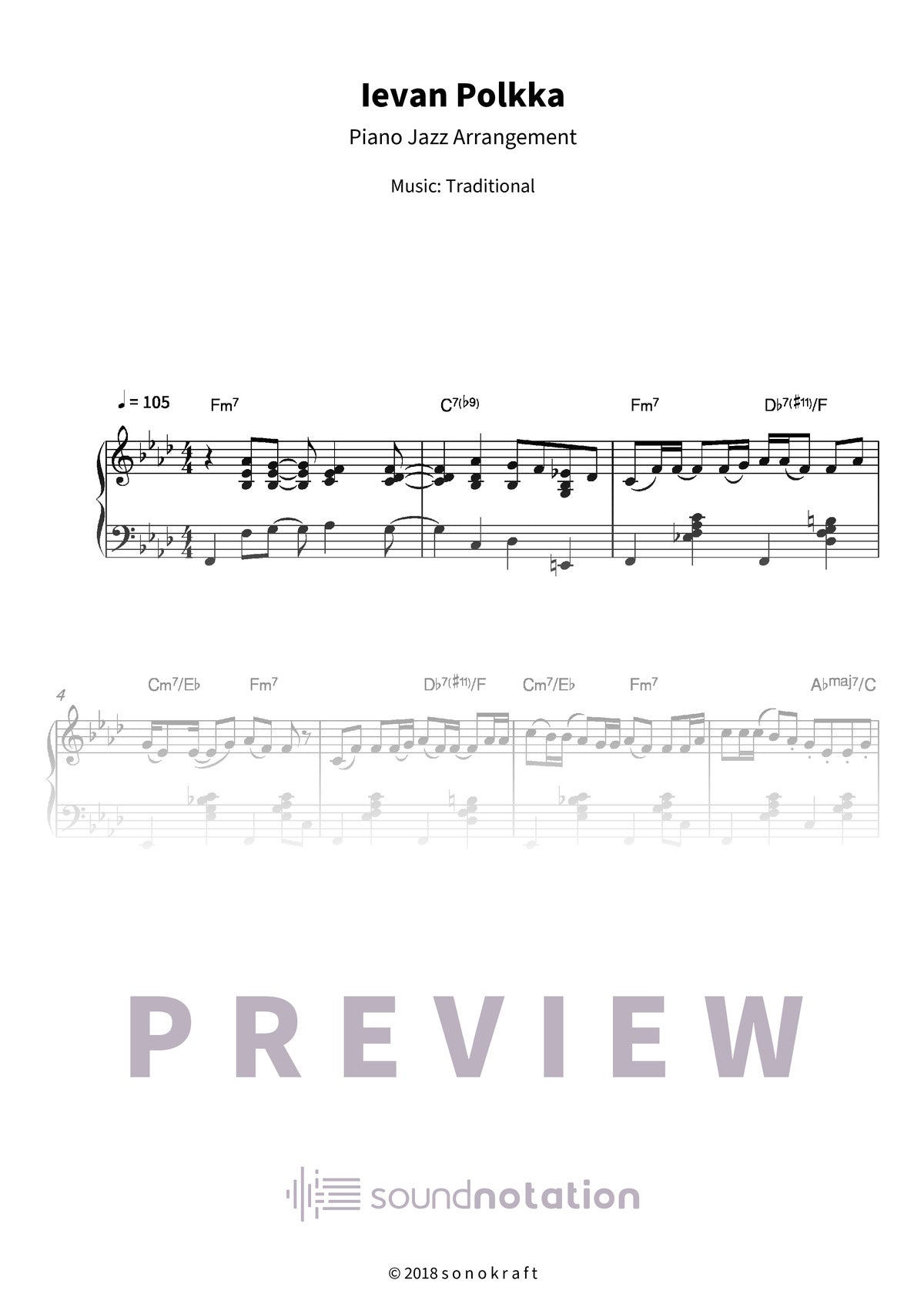 Ievan Polkka - Preview Page 1