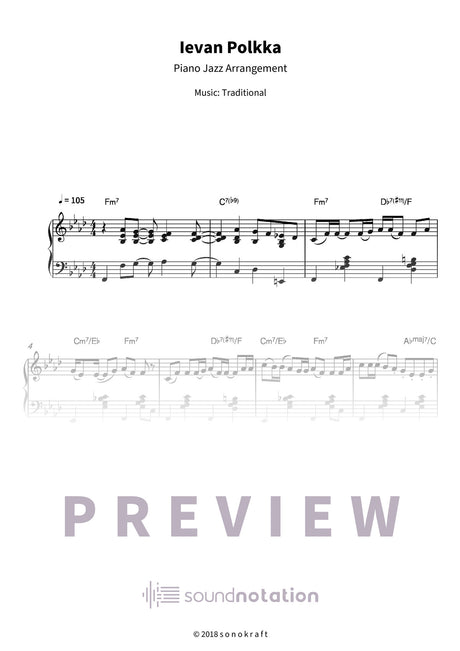 Ievan Polkka - Preview Page 1