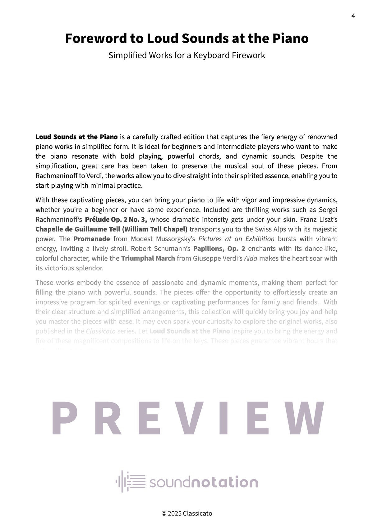 Loud Sounds at the Piano - Preview Page 1