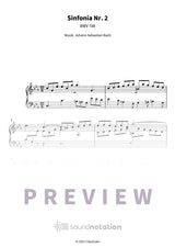 Sinfonia Nr. 2 - Preview Page 1