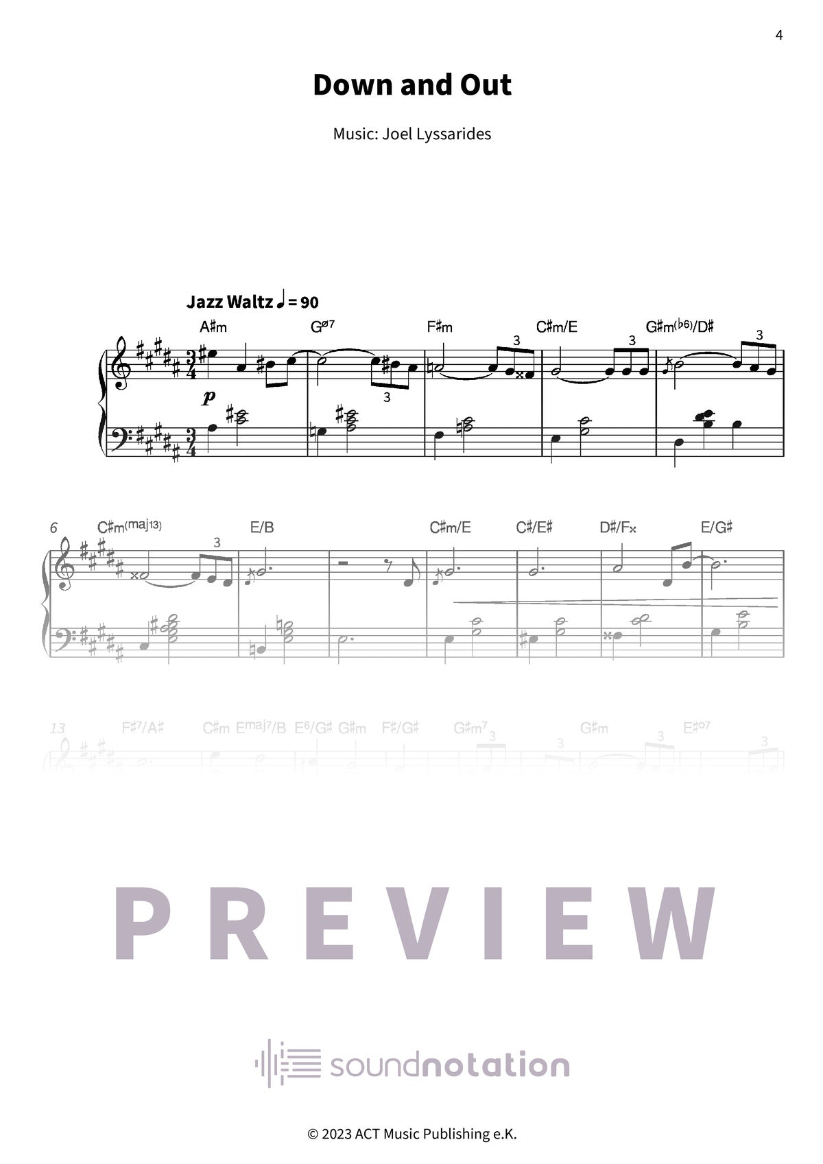 Joel Lyssarides’ Piano Book - Preview Page 1