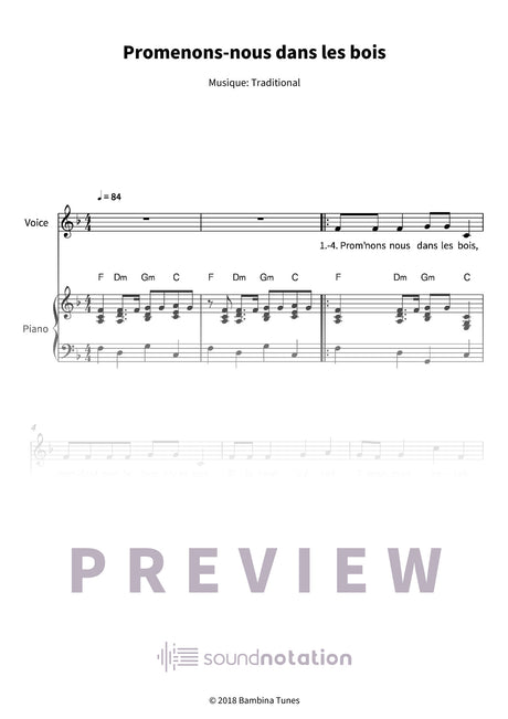 Promenons-nous dans les bois - Preview Page 1