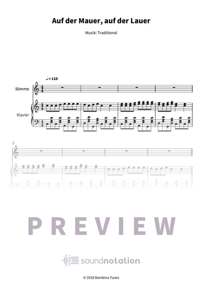 Auf der Mauer, auf der Lauer - Preview Page 1